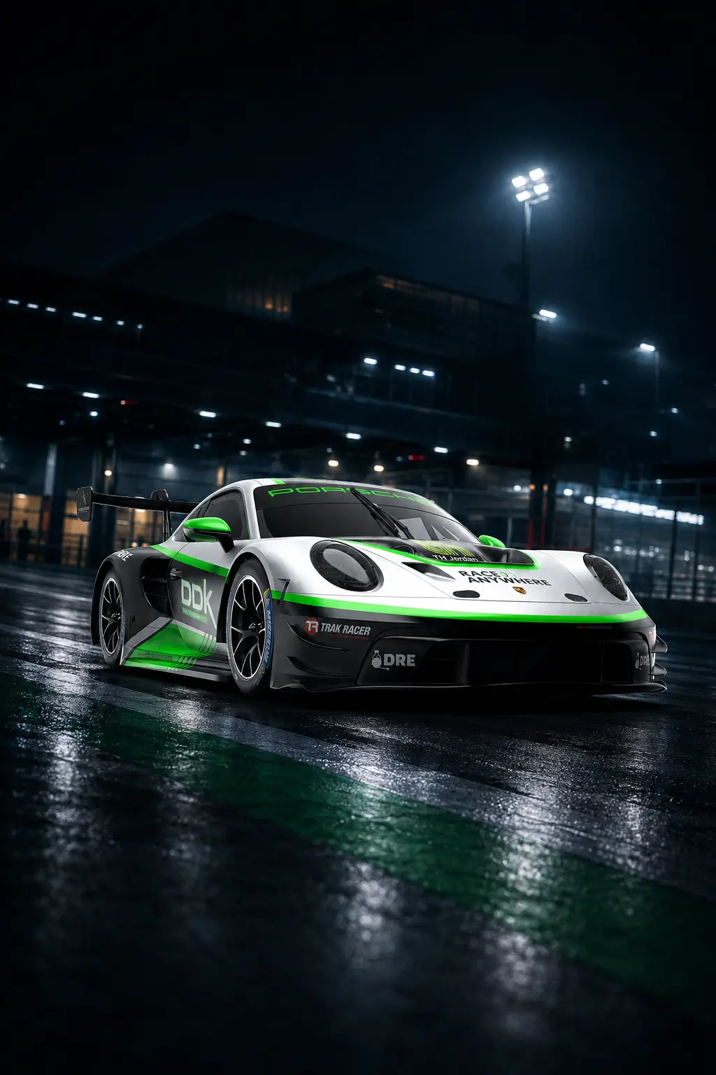 DDK Porsche GT3 at night